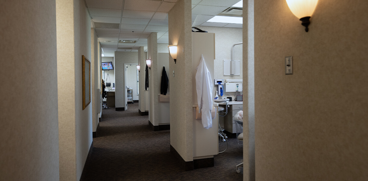 hdr_NewPatients_OfficeVisits hallways of dentist office visit in Independence MO